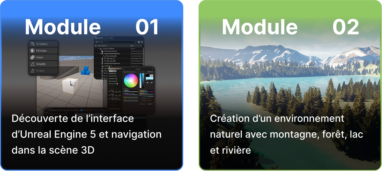 Découverte de l’interface de  Blender et navigation dans la  scène 3D