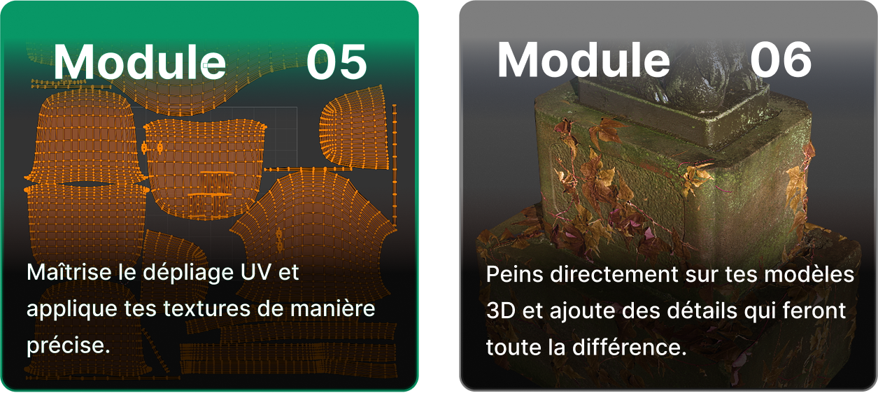 Création de matériaux réalistes et application de textures